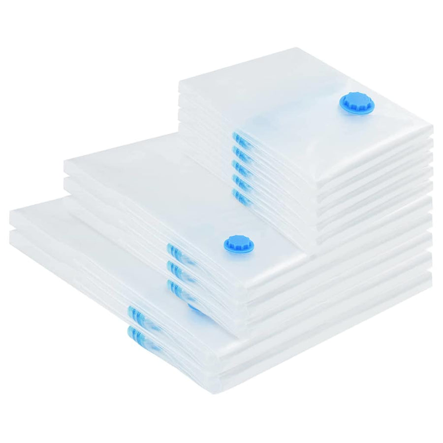 Opslagzakken 10 pcs Transparant en Blauw 130 x 100 cm