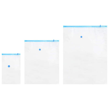 Opslagzakken 10 pcs Transparant en Blauw 130 x 100 cm