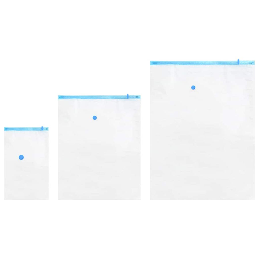 Opslagzakken 10 pcs Transparant en Blauw 130 x 100 cm