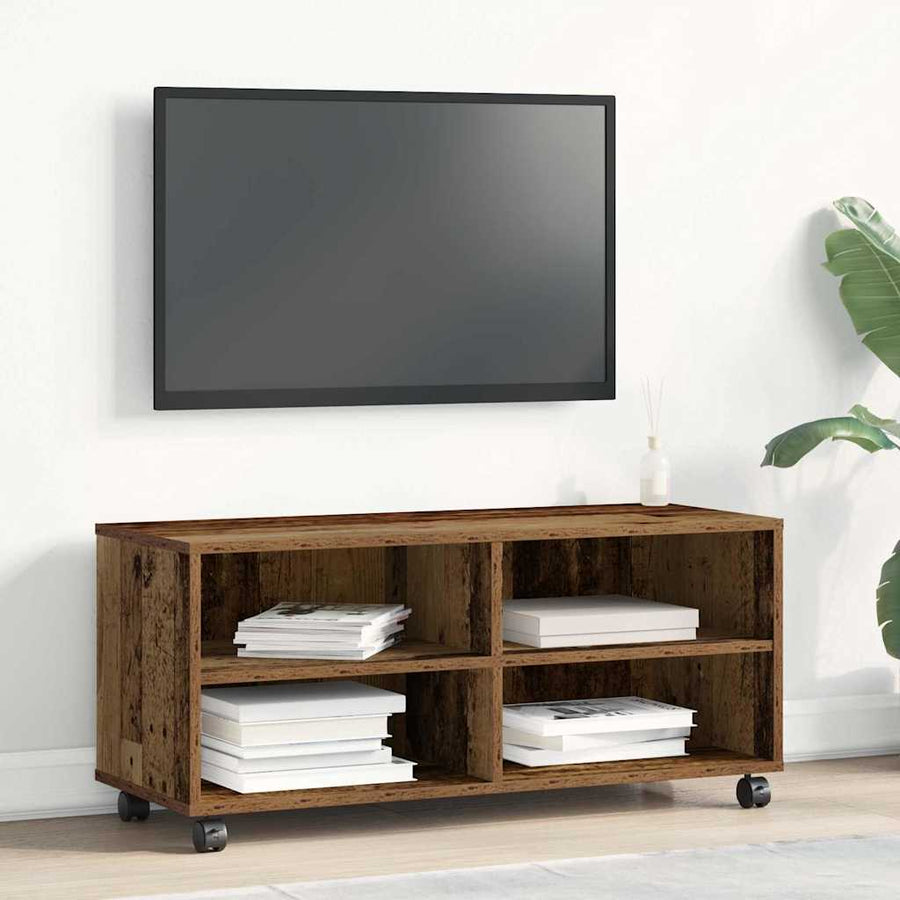 TV-kast Bruin 90 x 35 x 40,5 cm Bewerkt hout