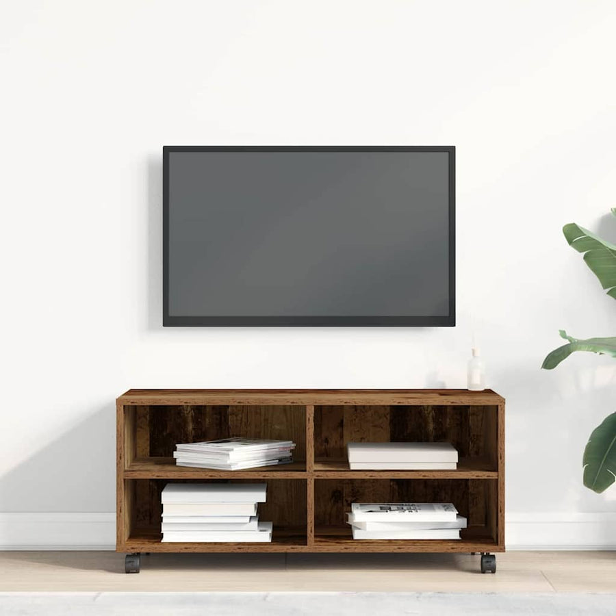 TV-kast Bruin 90 x 35 x 40,5 cm Bewerkt hout