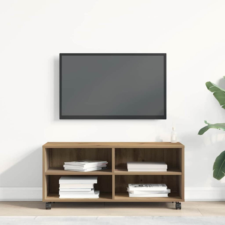 TV-kast Bruin 90 x 35 x 40,5 cm Bewerkt hout