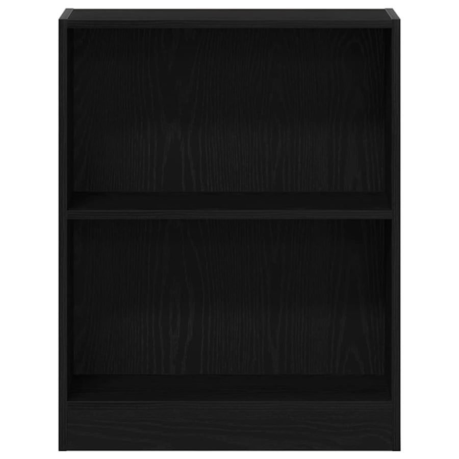 Boekenkast Zwart Eiken 60 x 24 x 76 cm Bewerkt hout