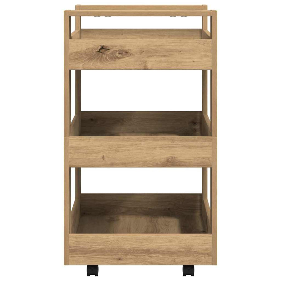Keuken Trolley Artisan Eiken 60 x 45 x 80 cm Bewerkt hout