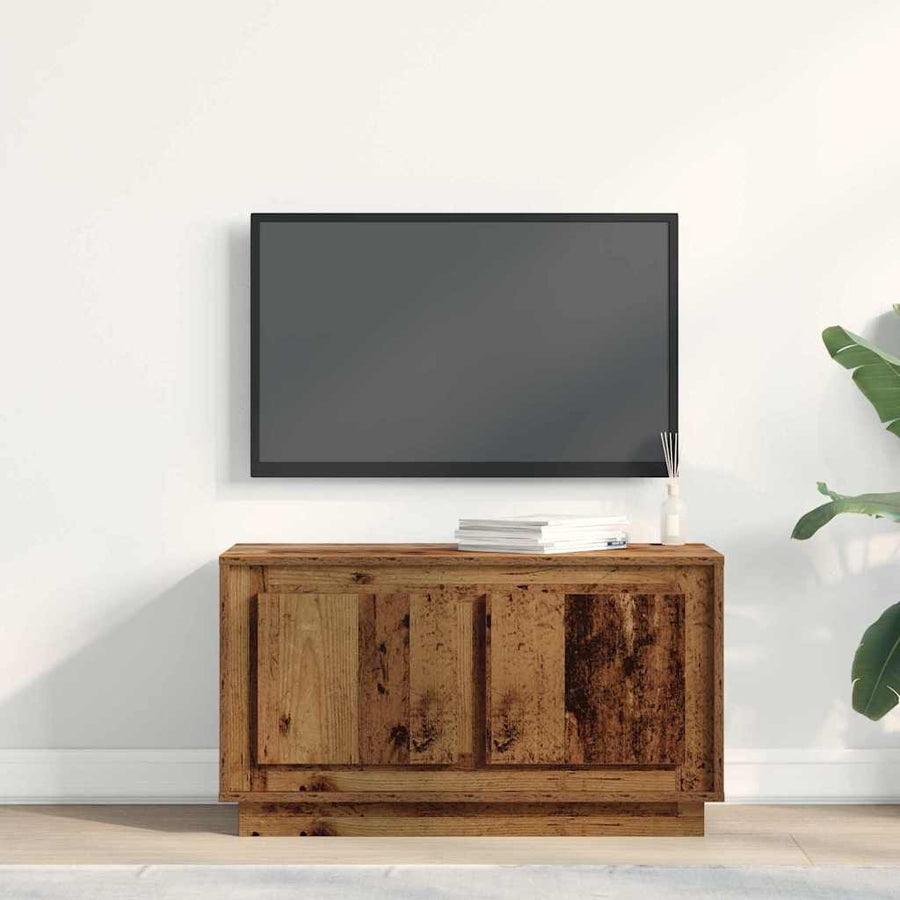 Tv-Kast 80 X 35 X 45 Cm Bewerkt Hout Oud hout