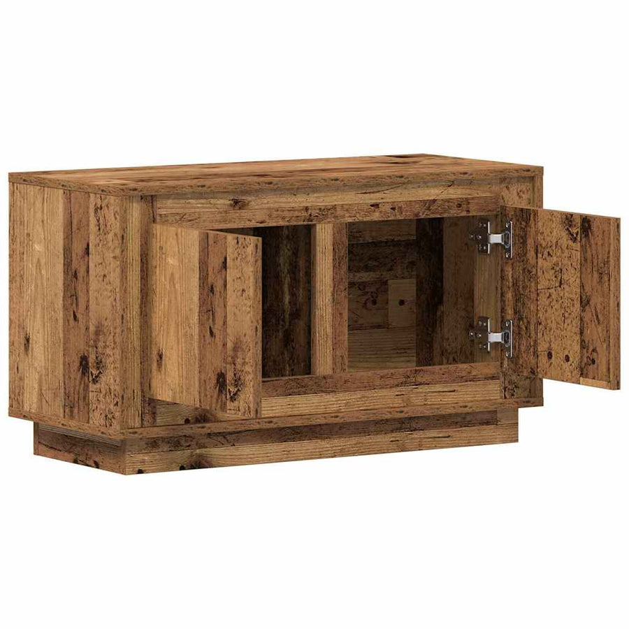 Tv-Kast 80 X 35 X 45 Cm Bewerkt Hout Oud hout