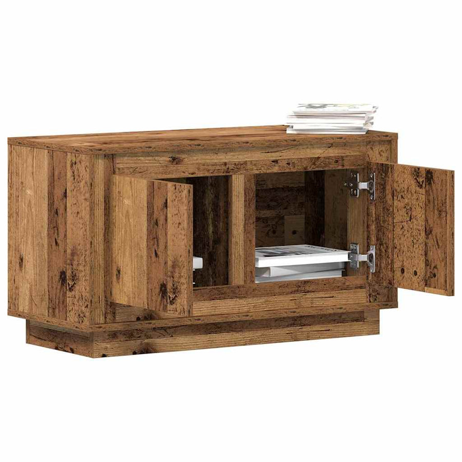Tv-Kast 80 X 35 X 45 Cm Bewerkt Hout Oud hout