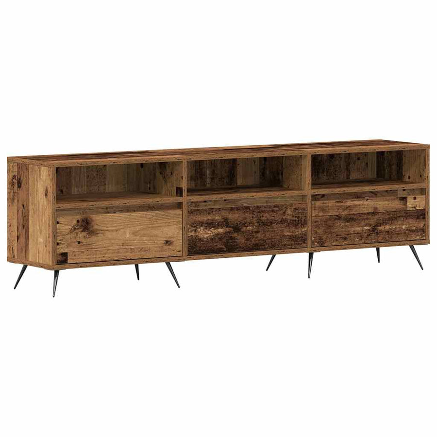 TV-kast Oud hout 150 x 30 x 44,5 cm Bewerkt hout
