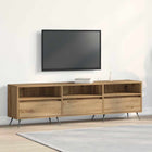 Tv-meubel 150x30x44,5 cm eikenkleurig bewerkt hout