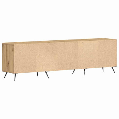 Tv-Kast 150 X 30 X 44,5 Cm Bewerkt Hout artisanaal eikenkleurig