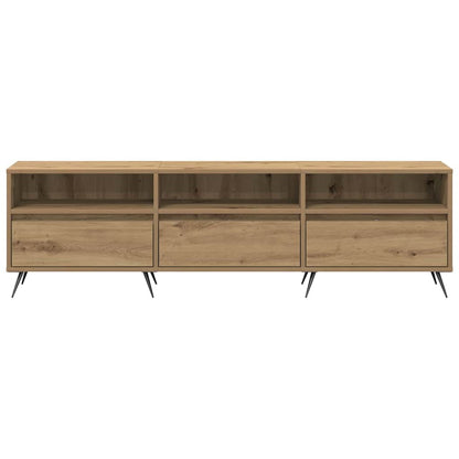 Tv-Kast 150 X 30 X 44,5 Cm Bewerkt Hout artisanaal eikenkleurig