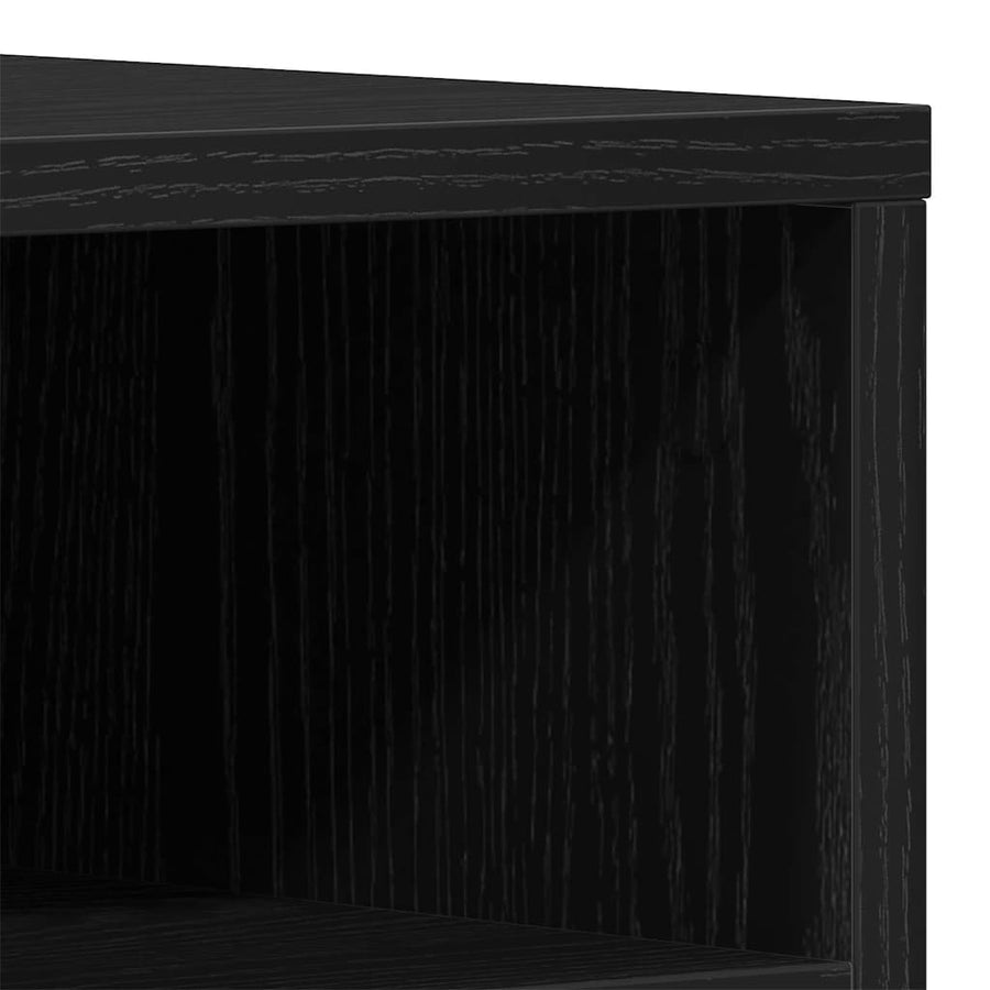 TV-kast Zwart eiken 150 x 30 x 44,5 cm Bewerkt hout