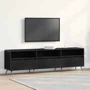 TV-kast 150x30x44,5 cm zwart eiken