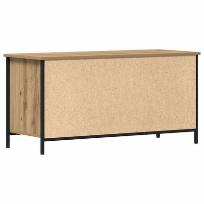 Tv-Kast 100 X 40 X 50 Cm Bewerkt Hout artisanaal eikenkleurig