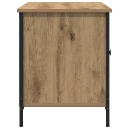 Tv-Kast 100 X 40 X 50 Cm Bewerkt Hout artisanaal eikenkleurig