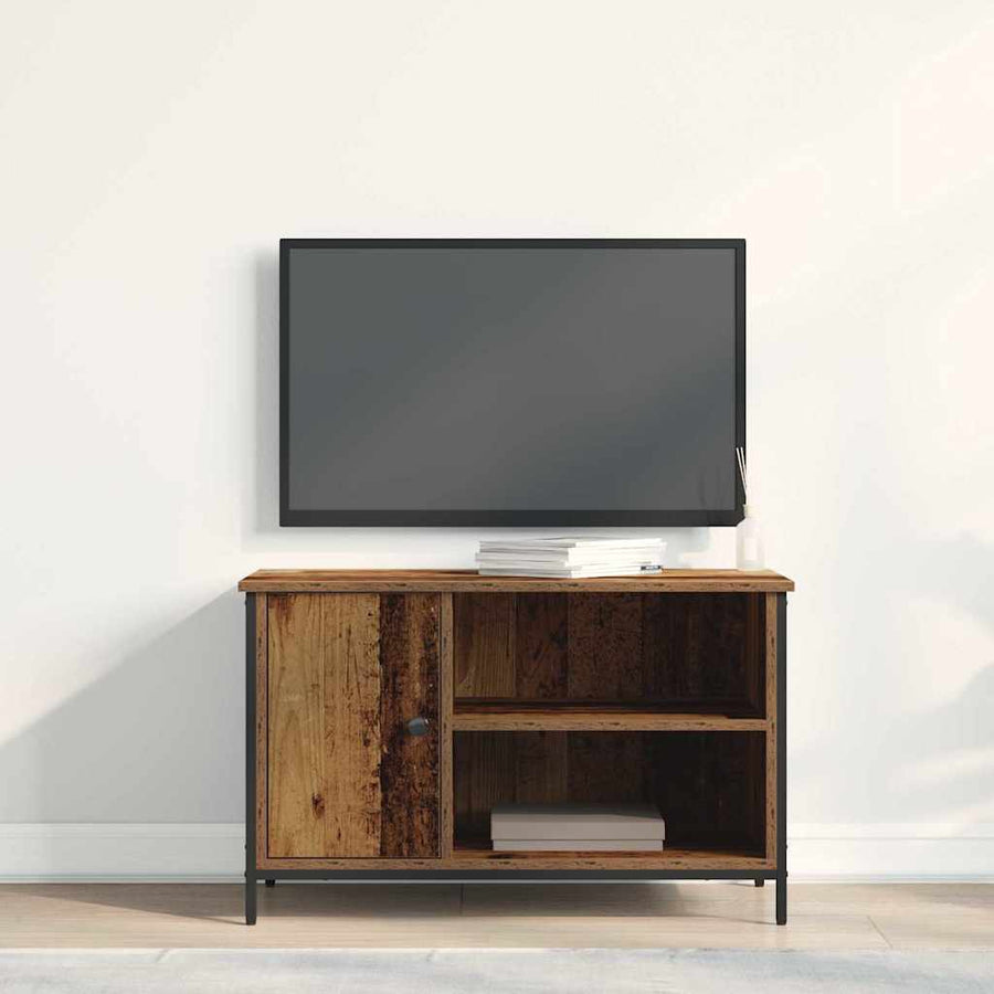 TV-kast Oud hout 80 x 40 x 50 cm Bewerkt hout