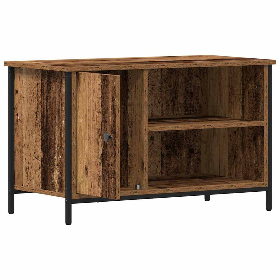 TV-kast Oud hout 80 x 40 x 50 cm Bewerkt hout