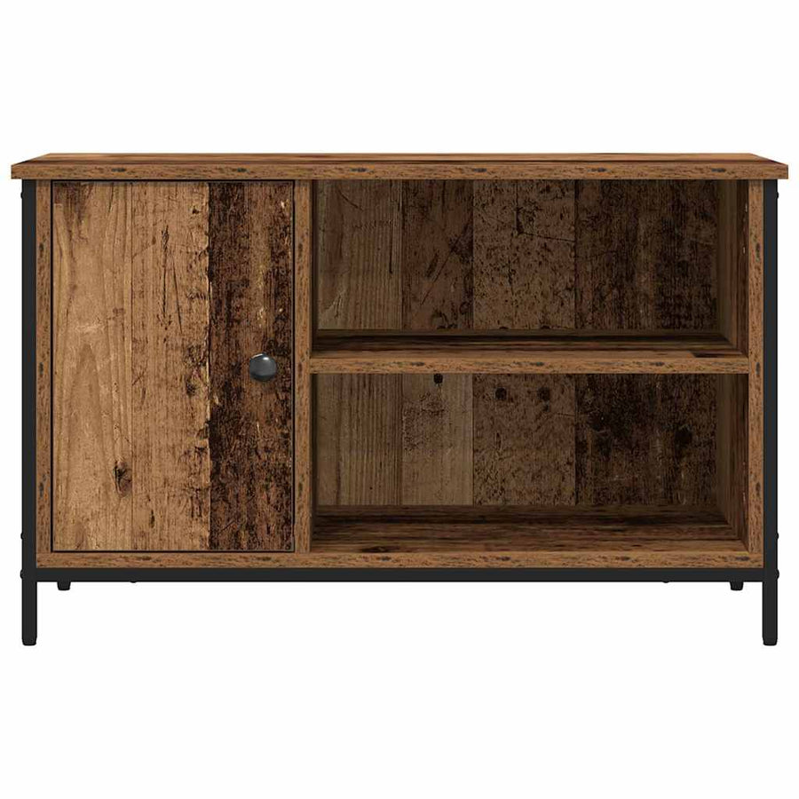 TV-kast Oud hout 80 x 40 x 50 cm Bewerkt hout