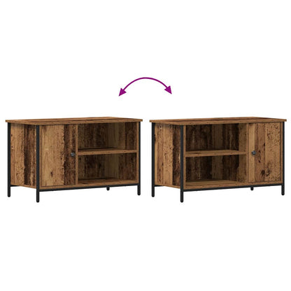 TV-kast Oud hout 80 x 40 x 50 cm Bewerkt hout