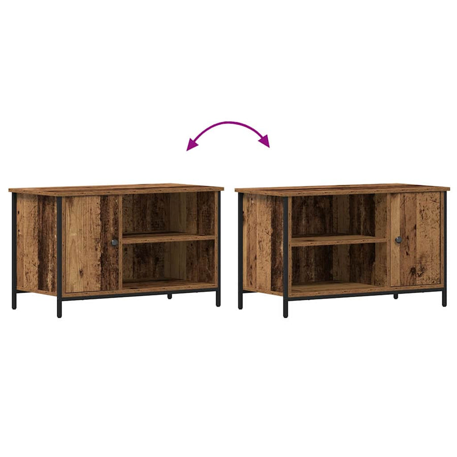 TV-kast Oud hout 80 x 40 x 50 cm Bewerkt hout