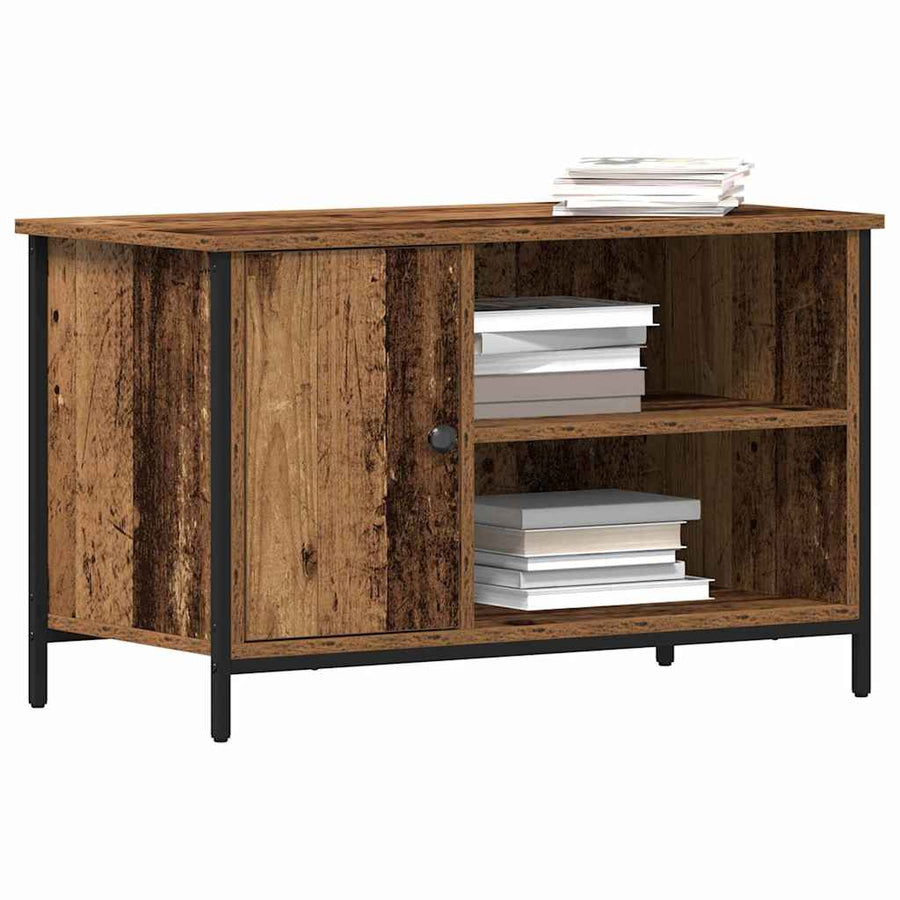TV-kast Oud hout 80 x 40 x 50 cm Bewerkt hout