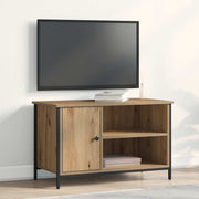 TV-kast 80x40x50 cm bewerkt hout eikenkleurig