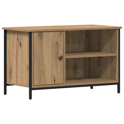 TV-kast artisanaal eikenkleurig 80 x 40 x 50 cm Bewerkt hout