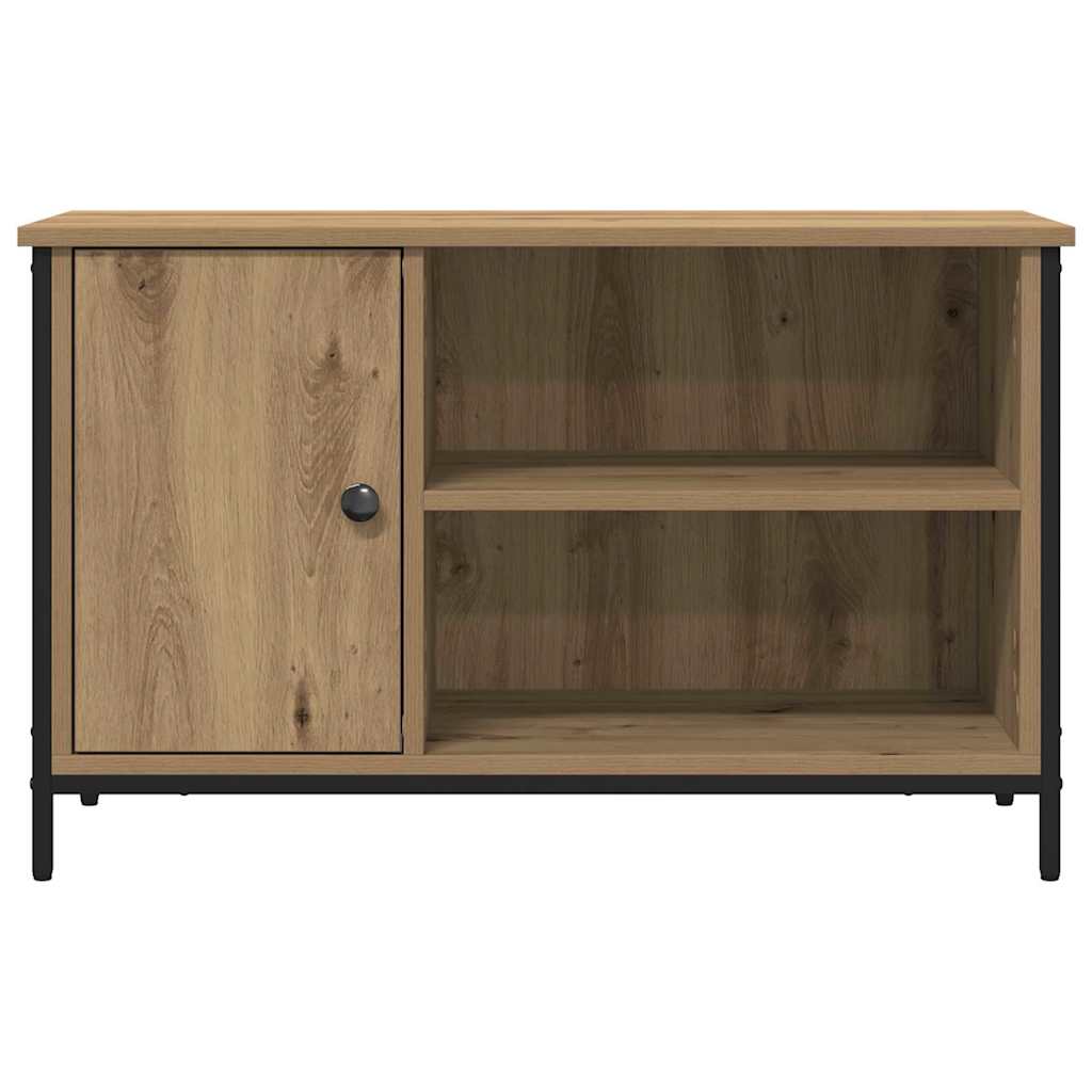 TV-kast artisanaal eikenkleurig 80 x 40 x 50 cm Bewerkt hout