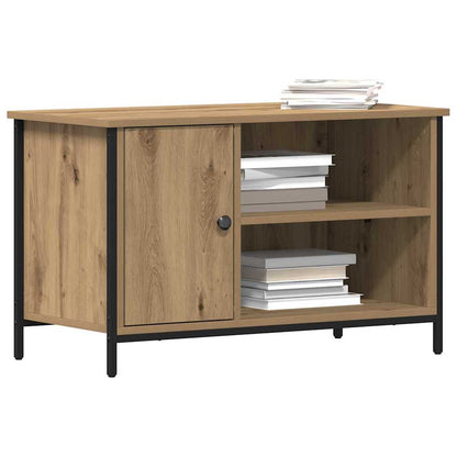 TV-kast artisanaal eikenkleurig 80 x 40 x 50 cm Bewerkt hout