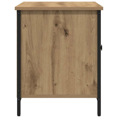 TV-kast artisanaal eikenkleurig 80 x 40 x 50 cm Bewerkt hout