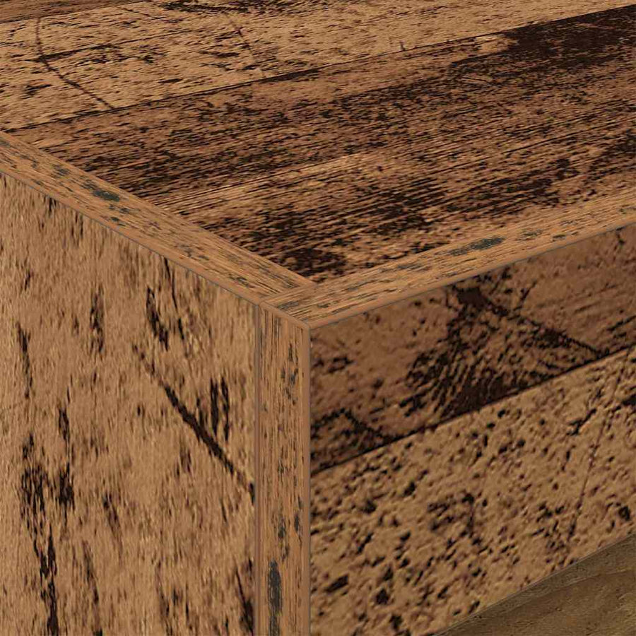 Nachtkastje met lade Oudhout 50 x 40 x 45 cm Bewerkt hout