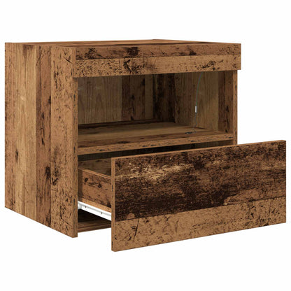 Nachtkastje met lade Oudhout 50 x 40 x 45 cm Bewerkt hout