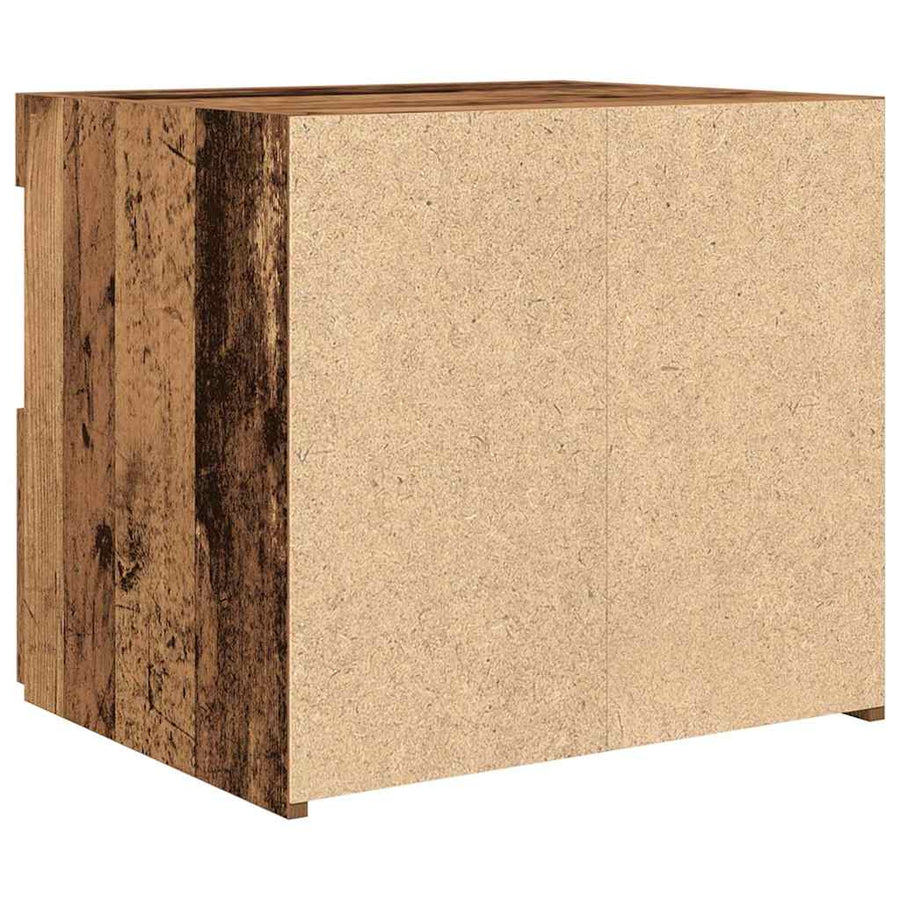 Nachtkastje met lade Oudhout 50 x 40 x 45 cm Bewerkt hout
