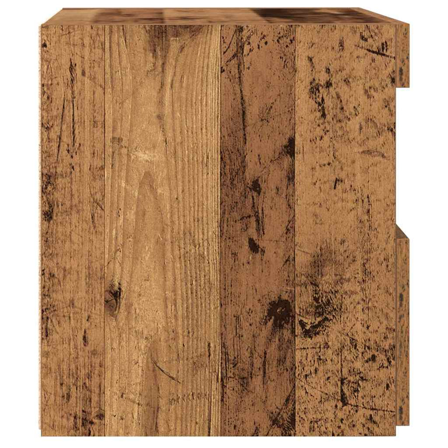 Nachtkastje met lade Oudhout 50 x 40 x 45 cm Bewerkt hout
