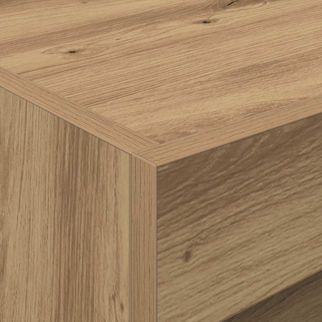 Nachtkastje met lade Artisan Eiken 50 x 40 x 45 cm Bewerkt hout