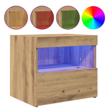 Nachtkastje met lade Artisan Eiken 50 x 40 x 45 cm Bewerkt hout