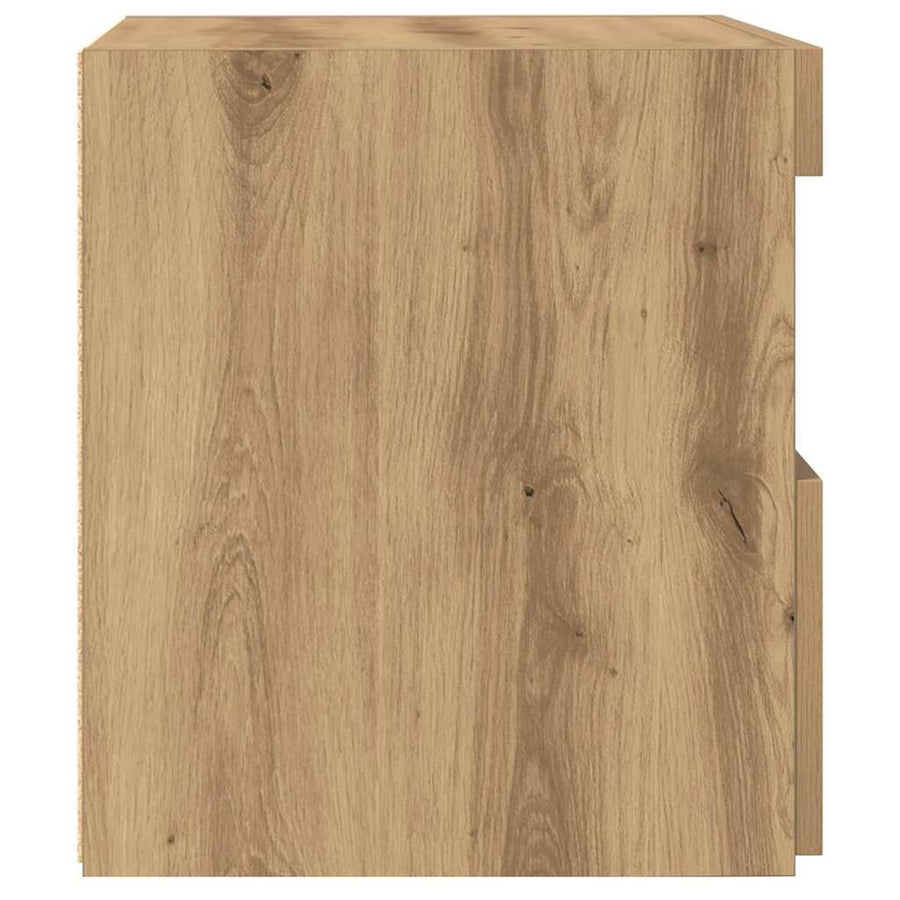 Nachtkastje met lade Artisan Eiken 50 x 40 x 45 cm Bewerkt hout