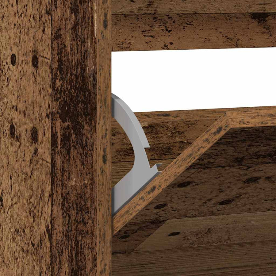 Schoenenkast met plank Oudhout 80 x 21 x 87,5 cm Bewerkt hout