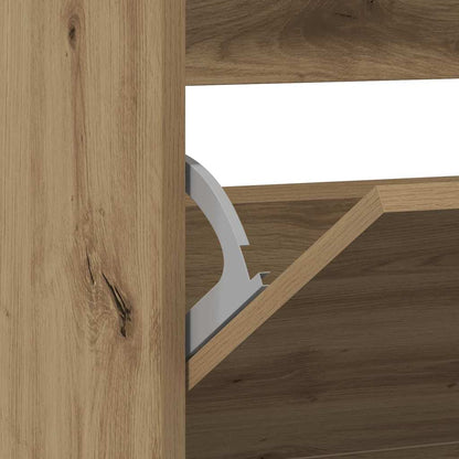Schoenenkast Gerookt eiken 80 x 21 x 87,5 cm Bewerkt hout