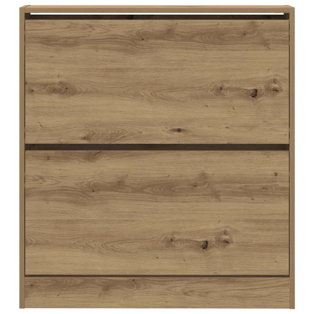 Schoenenkast Gerookt eiken 80 x 21 x 87,5 cm Bewerkt hout