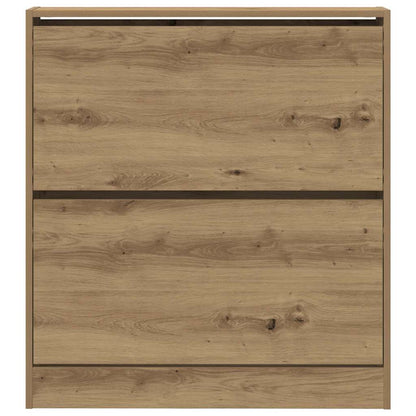 Schoenenkast Gerookt eiken 80 x 21 x 87,5 cm Bewerkt hout