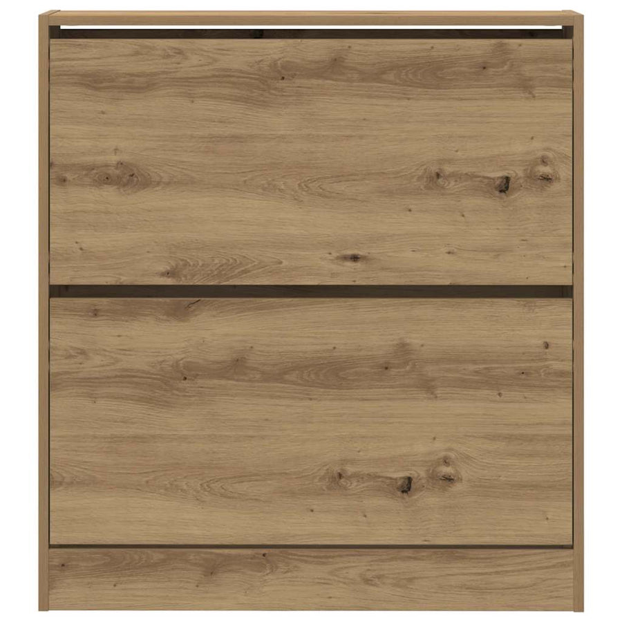 Schoenenkast Gerookt eiken 80 x 21 x 87,5 cm Bewerkt hout