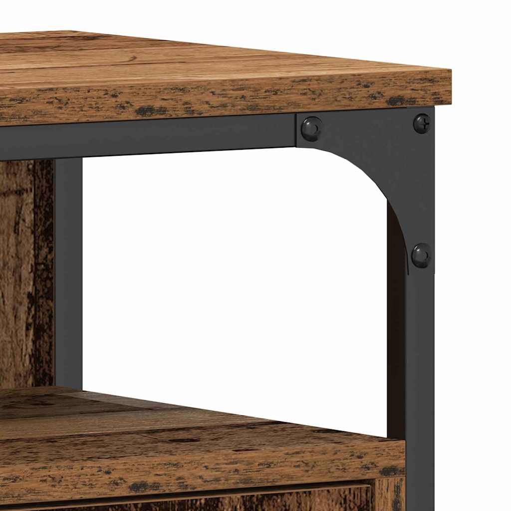 Badkamertenk te kast Oud hout 80 x 30 x 60 cm Bewerkt hout