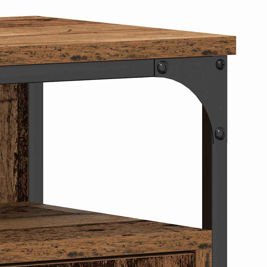 Badkamertenk te kast Oud hout 80 x 30 x 60 cm Bewerkt hout
