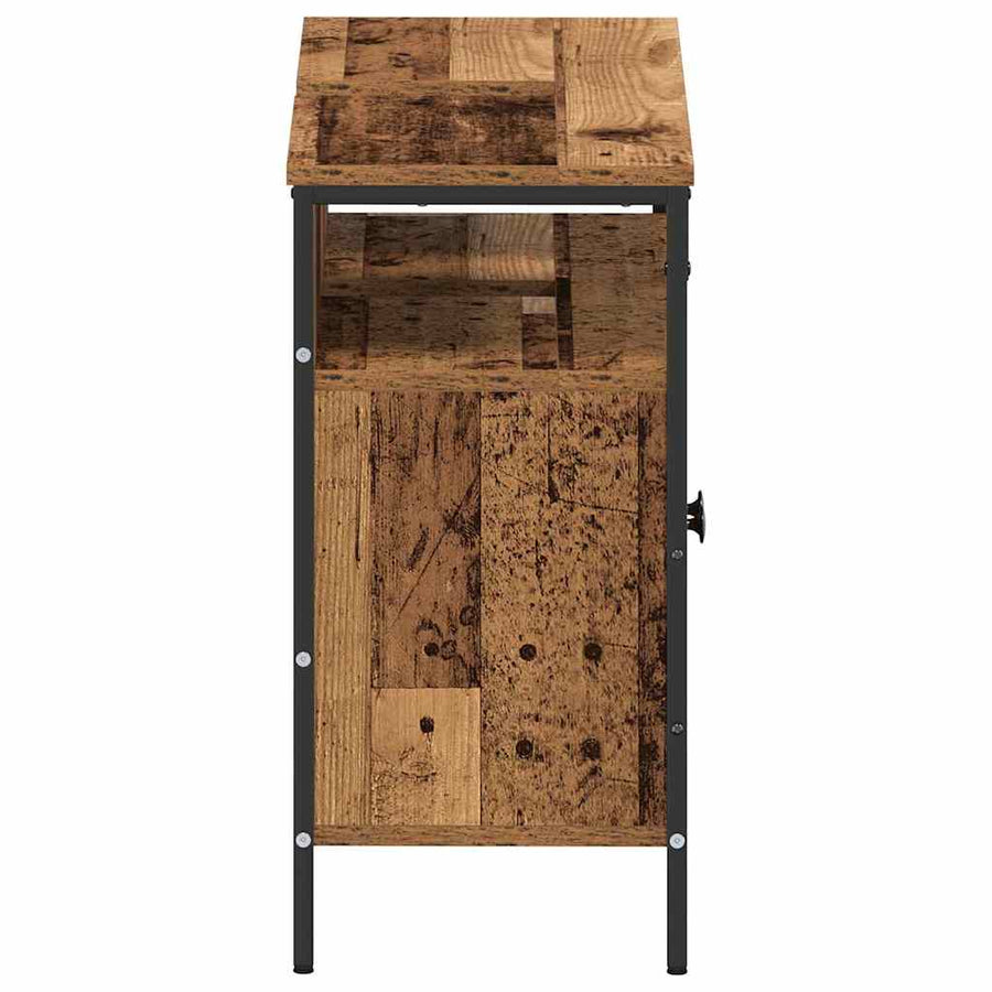 Badkamertenk te kast Oud hout 80 x 30 x 60 cm Bewerkt hout
