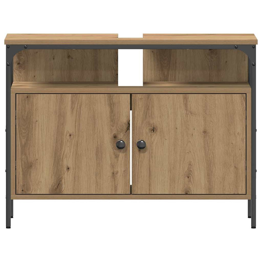 Badkamertenk te kast artisanaal eikenkleurig 80 x 30 x 60 cm