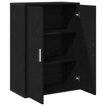 Dressoir Zwart Eiken 60 x 31 x 84 cm Bewerkt hout