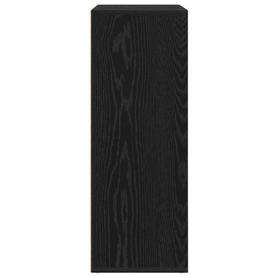 Dressoir Zwart Eiken 60 x 31 x 84 cm Bewerkt hout