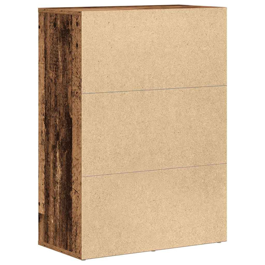 Dressoir 60X31X84 Cm Bewerkt Hout Kleurig Oud hout