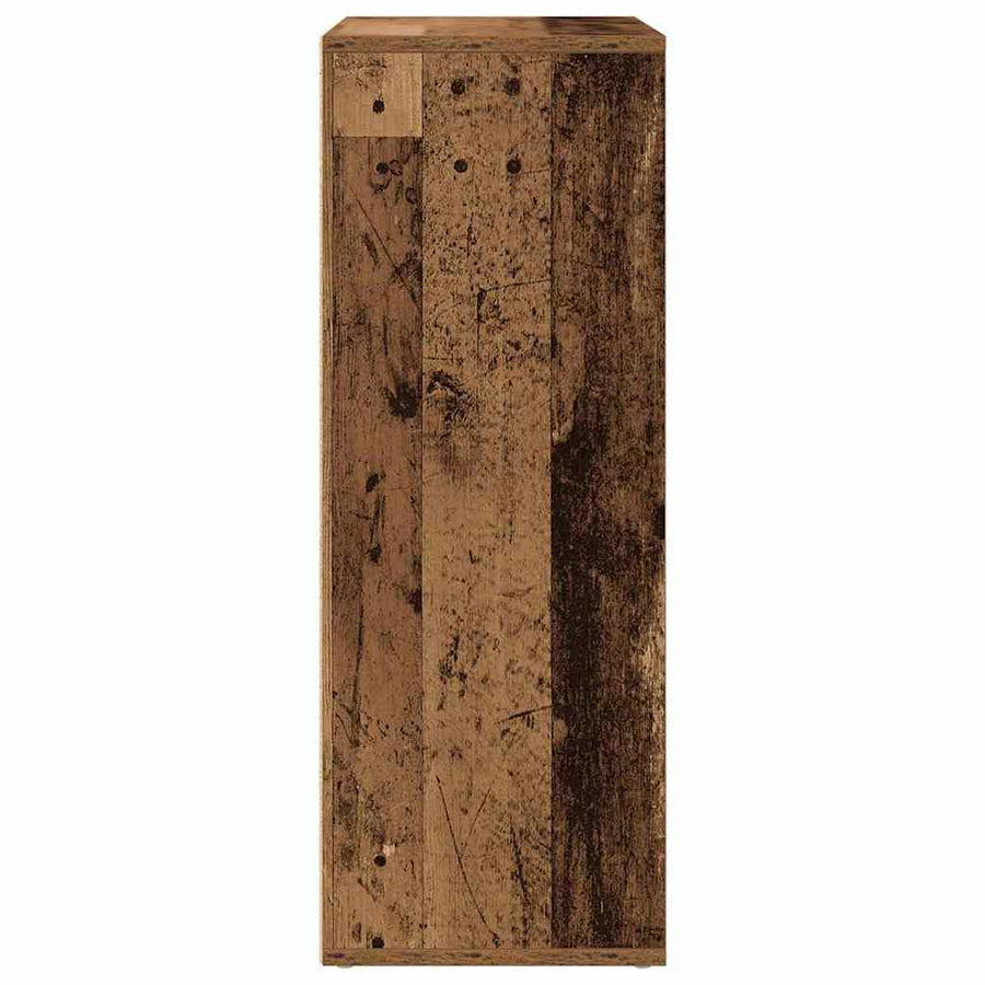 Dressoir 60X31X84 Cm Bewerkt Hout Kleurig Oud hout